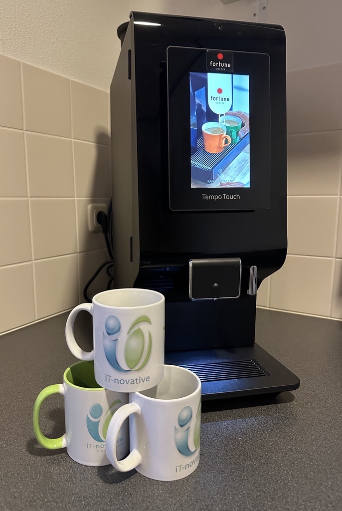 Koffiehoek op het kantoor van iT-novative